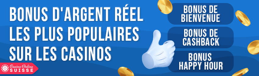 autres bonus argent reel sur les casinos en ligne