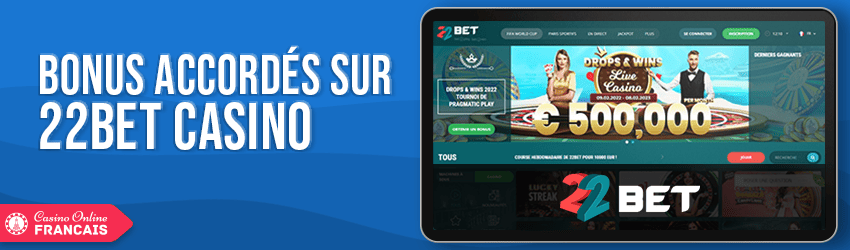 bonus de 22bet