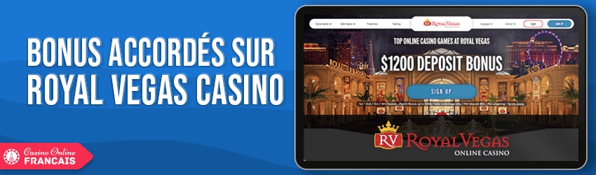 bonus de Casino Royal Vegas