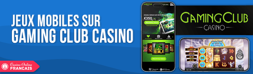 version mobile de gaming club casino